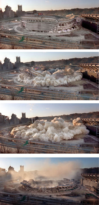 Three Rivers comes down.